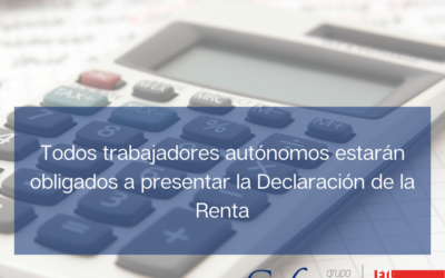 Todos trabajadores autónomos estarán obligados a presentar la Declaración de la Renta
